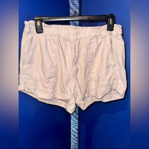 Blank NYC- Women's Casual Beige Linen Shorts Size Small